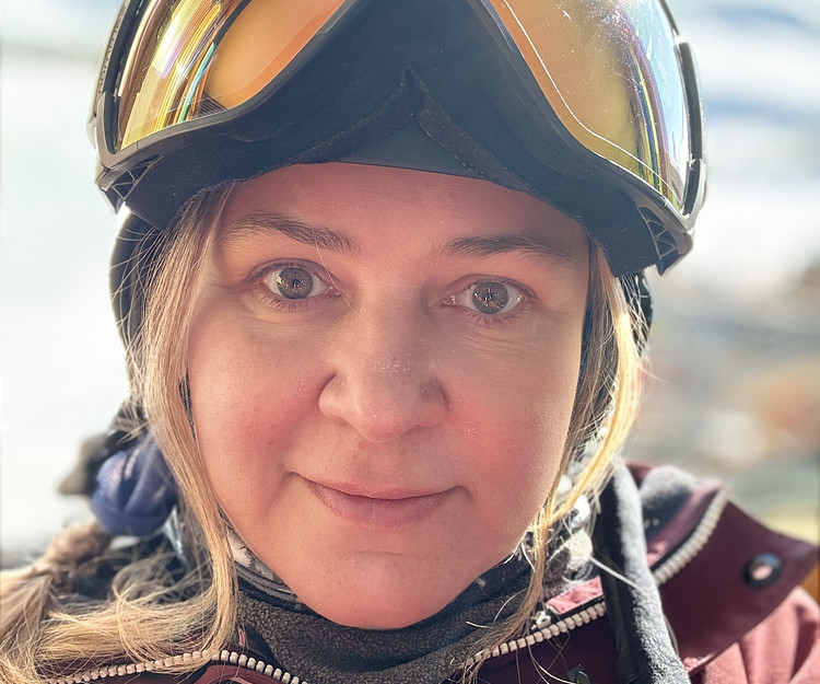 Snowbiarfung in swiss alps 