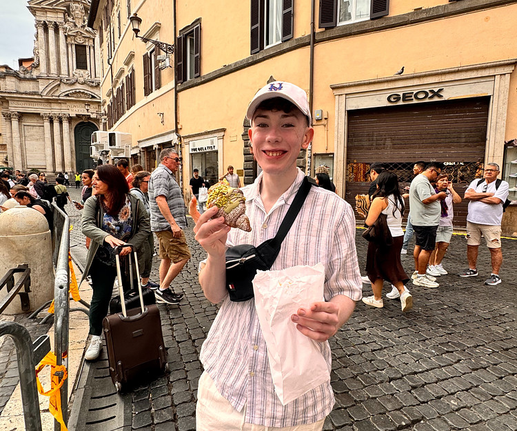 seeing the sights enjoing the food 