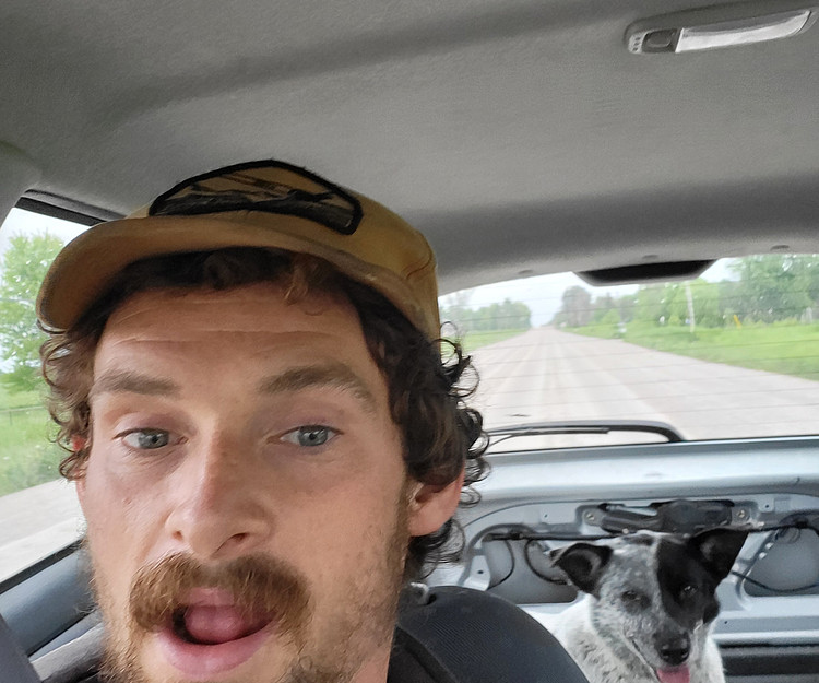 Roadtripping across Canada with my slightly unfinished converted school bus and dog.