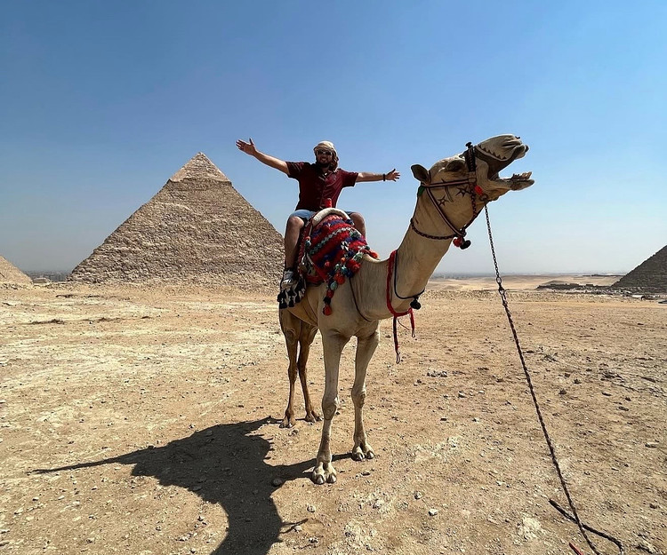 Solo traveler exploring the world